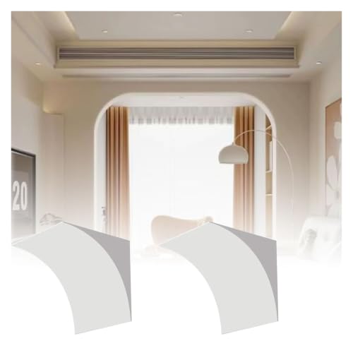 Kit de puerta de arco redondeado DIY moldura preformada interior pintable de 2 piezas 2