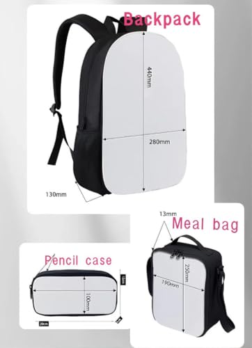 Stylish 3-Piece Backpack Set Daily & Travel Essentials with Lunch, Storage & Travel Bags4