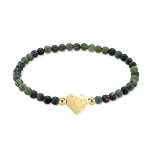Bracelet en acier inoxydable LIEBESKIND BERLIN vert cordon réglable