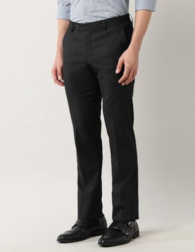 Image of Arrow Men's Mid Rise Slim Formal Trouser