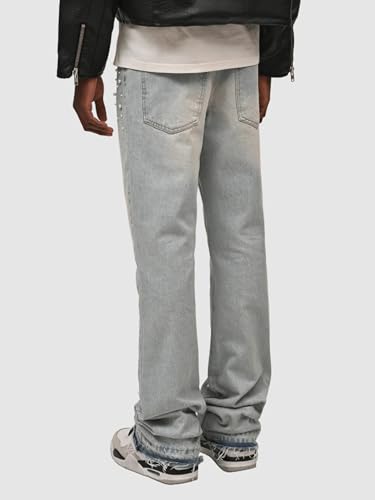 Mens Stacked Jeans Skinny Stretchy Straight Leg Slim Fit Denim Pants Trendy Hip Hop Trousers Streetwear2