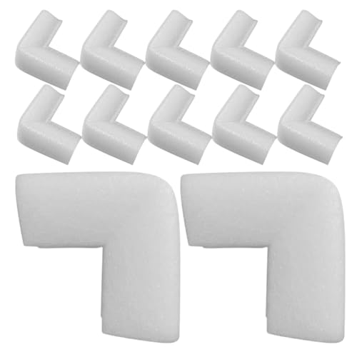 SOIMISS Protector de Esquinas de Espuma para Marcos y Embalajes, 50 Piezas de Algodón Perla Blanco Que Previenen Daños y Ofrecen Protección Segura