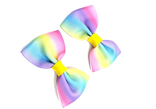 Toddler Baby Girl Box Set of 50 Pieces Hair Accessory School Ribbon Style Bow Bobbles Hair Clips Bows and Elastics Bands - Image 4