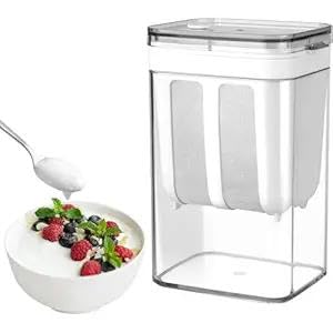 Multifunction Yogurt Filter Strainer with Lid – 1400 ML | Greek Yogurt Maker, Cheese & Curd Strainer | BPA-Free Plastic & Mesh Filter for Kitchen Use-image-21