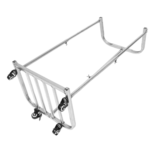 Support de poubelle de camping extensible et mobile pour le jardin