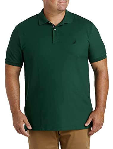 Nautica Men's Big-Tall Classic Fit Short Sleeve Solid Performance Deck Polo Shirt Shirt, Tidal Green, 2XLT Tall - image 1