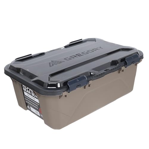 Gregory Alpaca 45L Waterproof Gear Organization/Camping Gear Box with Transparent Removable Lid Mirage Tan