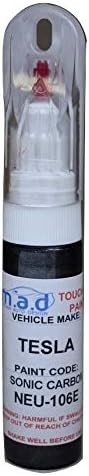 TOUCH UP PAINT PEN TESLA SONIC CARBON NEU-106E ALLOY WHEEL REPAIR PAINT BRUSH CURBING (PAINT + PRIMER + LACQUER)