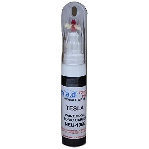 TOUCH UP PAINT PEN TESLA SONIC CARBON NEU-106E ALLOY WHEEL REPAIR PAINT BRUSH CURBING (JUST PAINT) Cover