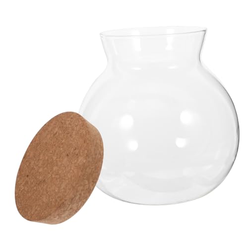 TOPBATHY Caddy De Té Recipiente Tipo Cristal Botes Cristal Frascos De Almacenamiento Tarro De Almacenamiento De Aperitivos Bote Con Tapa Recipientes De Vidrio Con Tapas Vidrio