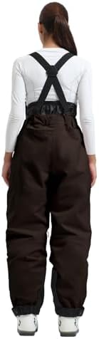 GSOU SNOW Dames Ski Broek Baggy Snowboard Broek Oversized Sneeuwbroek met Bretels - Meerdere Zakken Waterdicht Winddicht Ademend Geïsoleerd Warm