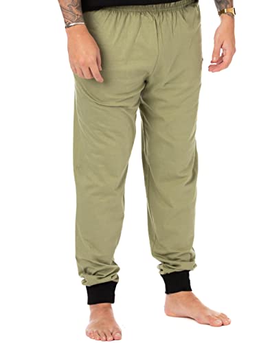 STAR WARS Mandolorian Men's Pajamas | Baby Yoda Character Lounge Pants and T-Shirt Black/Khaki Set | Nightwear Merchandise4