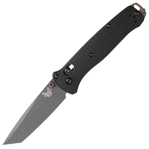 Benchmade - Bailout Tactical EDC Knife, Plain Edge, Tanto Blade with Black Aluminum Handle (537GY-03)