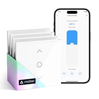 meross Rolladenschalter Matter, kompatibel mit HomeKit, Alexa und Google – Ansicht 1