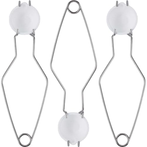 SOFPLATE 4 Sets Ceramic Melting Dish Melting Crucible Kit with Steel Whip Tongs Handle Quartz Melting Soldering Copper Gold Silver Bowl Cup Tool Set for Metal Jewelry Refining Casting Tools DIY Making