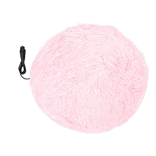 FONDOTIN 1個 猫ベッドマット 犬のボウル 大型犬用スナッフルマット 犬用ウォーターマット ペット用電気毛布 冷める ベッドパッド 犬 ベッド 恒温フロアマット 猫加熱パッド 革と布 ピンク