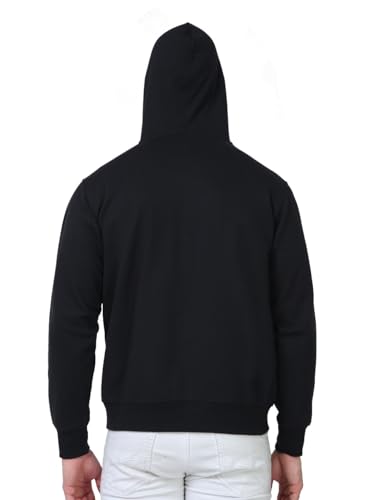 Image of Scott International Men's Solid Cotton Hoodies for Men, Trendy and Comfortable Sweatshirts for Men, Stylish Winter Wear with Hood and Pockets, Fashionable Hooded Sweatshirts