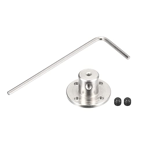 sourcing map 2mm Bride Accouplement Raccord Axe Raccords pour DIY RC Modèle Moteurs, 2pcs Fixer Vis 1pcs Clé Hexagonale