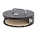 Produktbild TAINO Pizzabox Pizzaaufsatz Pizzastein mit Deckel Tür rund Grill Zubehör für Gasgrill Schwarz