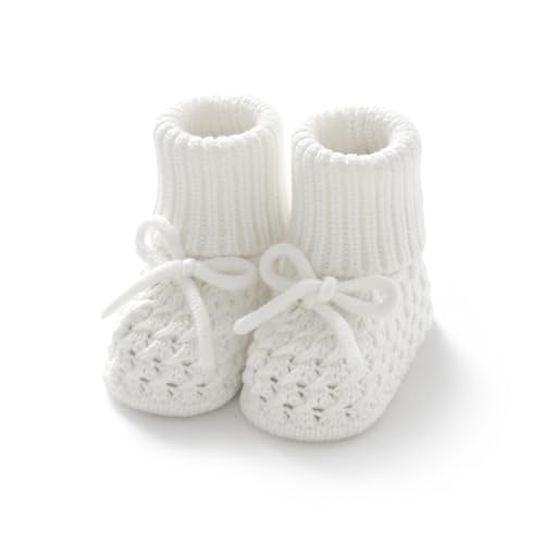 Newborn Shoes Knitted Baby Booties Hand Crochet Knit Infant Boys Girls First Walkers Soft Crib Sock Boots