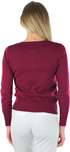 Image of ToBeInStyle Women's Long Sleeve Button Down V-Neck Cardigan