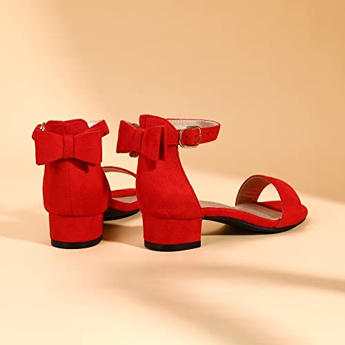 Image of PANDANINJIA Girls Dress Shoes Toddler Kids Heels Sandals Flower Girl Shoes