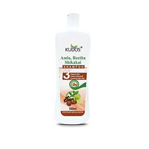 Shampooing Amla Reetha Shikakai Kudos lot de 2 anti-pelliculaire pour cuir chevelu irrité