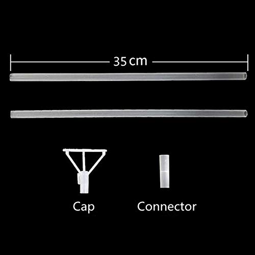 6 Packs LED Light Up BoBo Balloons with Stick,3 Levels Flashing LED String Lights,20 Inches Bubble Balloons, Air Pump, for Christmas Birthday Party Decoration