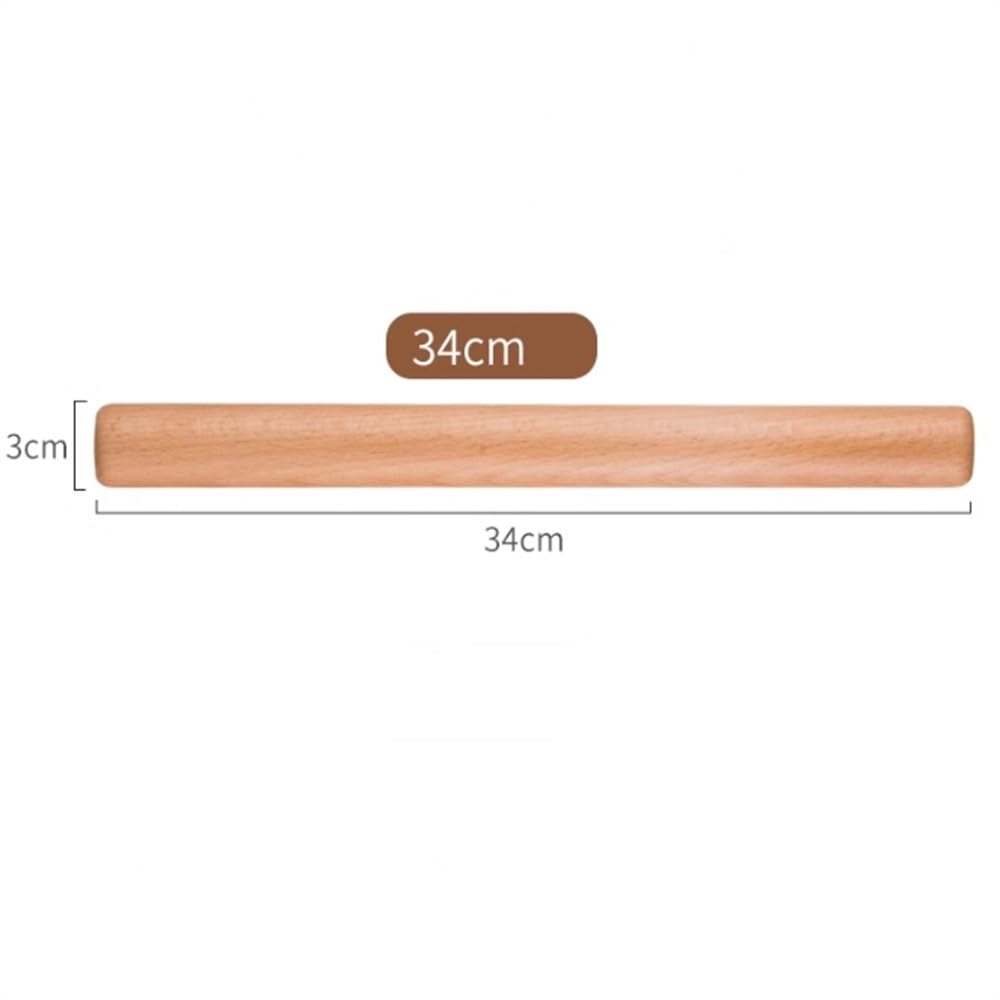 Rodillo de madera para hornear, herramienta de cocina esencial para pastelería y preparación de masa
