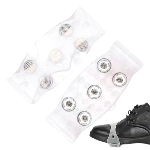 Eisklampen - Schneespikes für Schuhe | Steigeisen Eisklampen für Schuhe und Stiefel | Bergsteigen Steigeisen | 5-Spikes Steigeisen Eisklampen | Traktion Schnee Griffe | Anti-Rutsch für Wandern