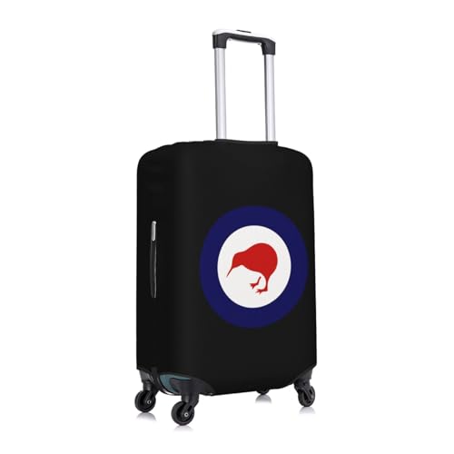 Royal New Zealand Air Force Travel Luggage Cover Suitcase Protector Fits 22-25 Inch Case(Black,M)2