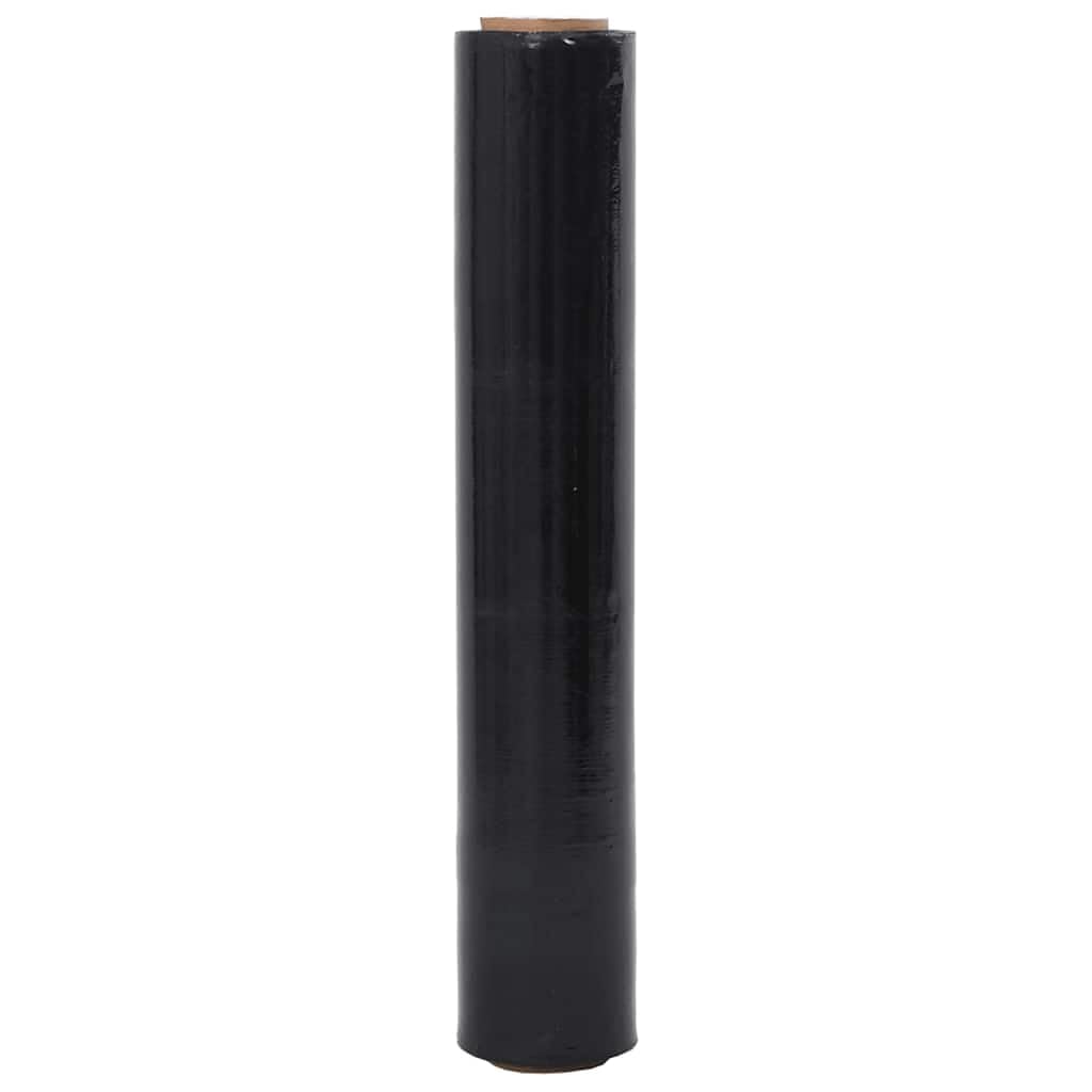 Générique Film étirable 6 pcs Noir 30 μm 50 cm x 150 m,Fournitures de Bureau, Fournitures d'expédition, Matériaux d'emballage, Noir (Poids 14.88KG)