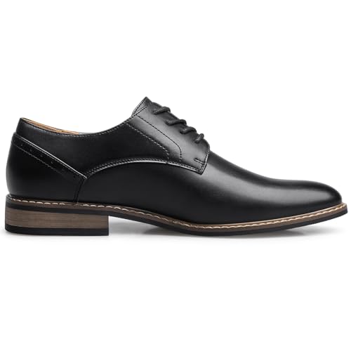 SILENTCARE Men's Oxford Formal Dress Shoes Comfort Classic Lace Up Shoes - Image 4