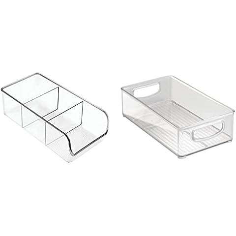 iDesign Divided Fridge Organiser with Handles Cover