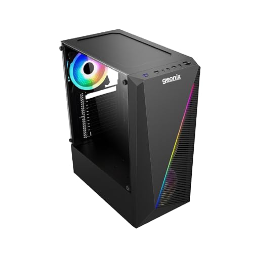 GEONIX Tempered_Glass X10 ATX Gaming Cabinet/Computer Case with 3 RGB Fans,2 USB 2.0 Slots,2 HDD Slots,USB 3.0 Slot,Ssd Slot,7 Expansion Pci Sockets(Black) (B0D76V65GT) Amazon Price History, Amazon Price Tracker