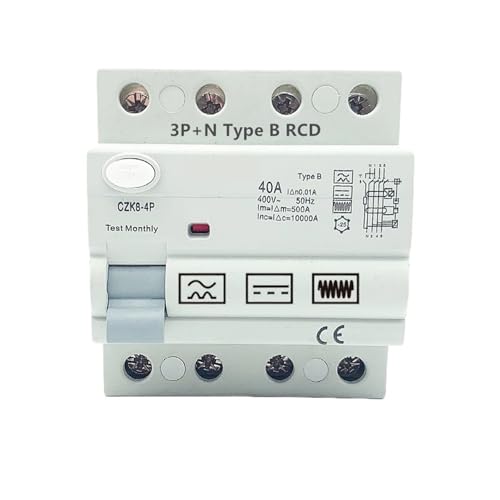 Disjoncteur différentiel type AC AB prix bas 4P 32A 30mA 230V 240V pour tableau électrique