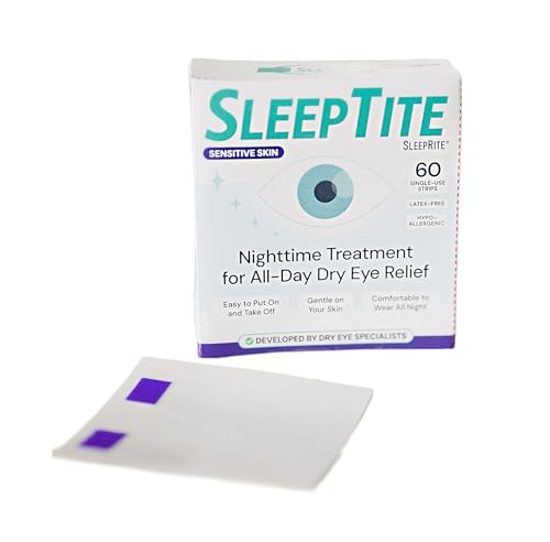 SleepTite SleepRite Sensitive Overnight Lid Seals 60-Count for Dry Eye Relief