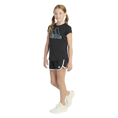 Image of adidas Girls' Short Sleeve Scoop Neck Tee T-Shirt