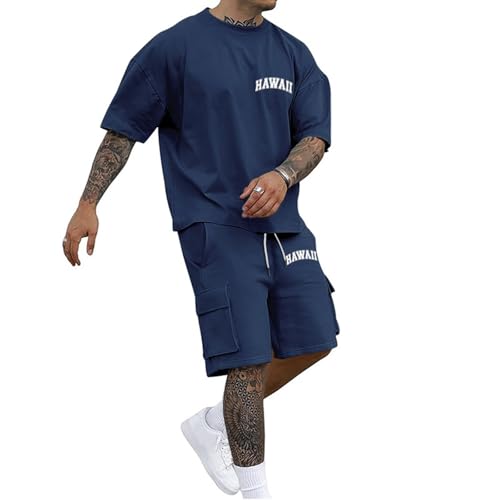 Ensemble Homme veste et pantalon imprimé Lettres légers #Z