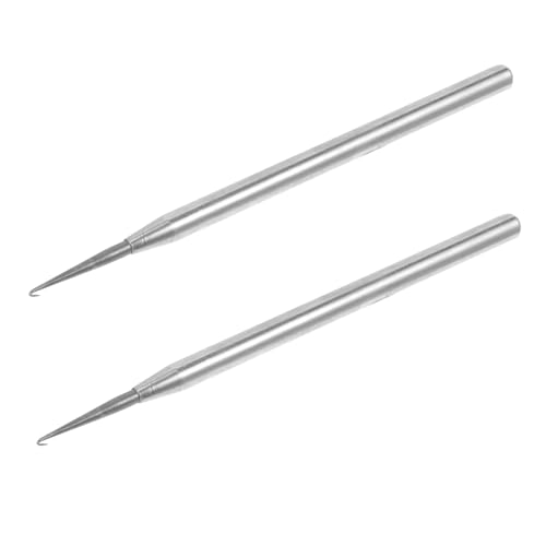 BUTIFULSIC 2個入り眼鏡修理用フック針 ステンレス製 眼鏡修理ツール メガネメンテナンスアクセサリー 半フレーム対応