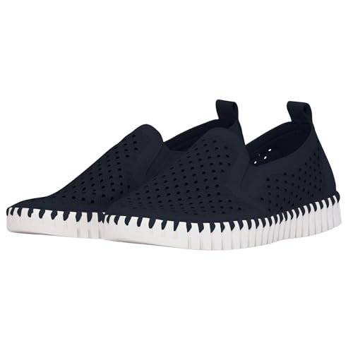 Image of Ilse Jacobsen HORNBAEK Women's Tulip Slip-On Flat | Elastic Side Panels | Lightweight Flexible Comfort.