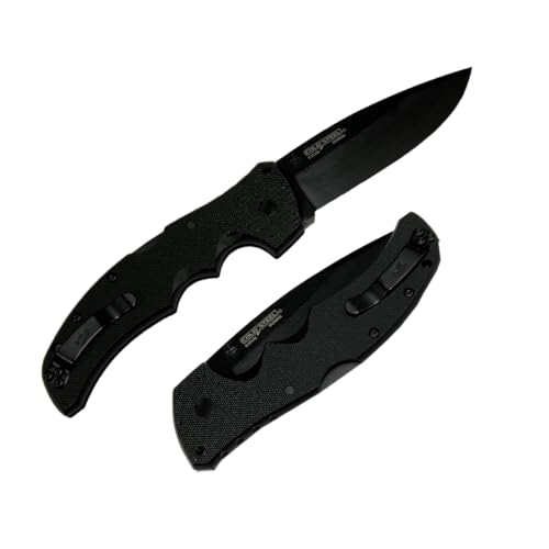 Image of COLD STEEL Recon 1 4 inch S35VN Razor-Sharp Blade 5.375 inch G-10 Handle Tactical Folding Knife w /Tri-Ad Lock, Ambidextrous Pocket /Belt Clip