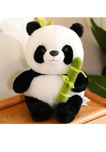 Image of Cute Panda Plush with Bamboo, Kawaii Soft Stuffed Animals Toy, Plushies Doll Gifts for Kids Girls Boys Birthday Valentine 30 CM (Panda in Bamboo)