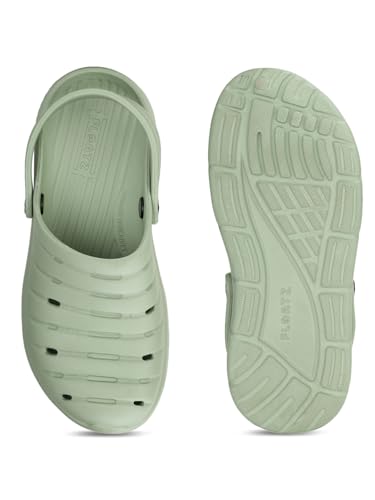 Image of Bata Floatz Women's FLOATZ Clog Ladies Green Flip Flops - 7 UK (6617431)