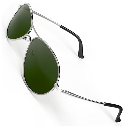 Image of CGID Polarized Sunglasses Men Womens Pilot Style Mirrored Shades UV400 GA61