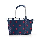 reisenthel carrybag XS mixed dots red - Stabiler Einkaufskorb - Elegantes und wasserabweisendes Design