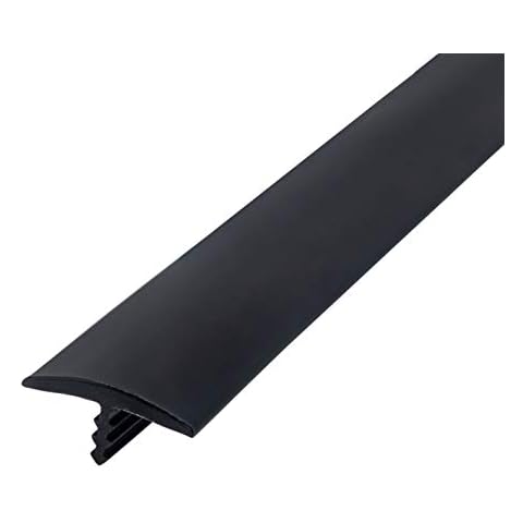 Outwater Industries 25 Foot Black 3/4 Inch Center Barb Tee Moulding T Molding Hobbyist Pack, Small Projects, Arcade Machines and Tables Cover