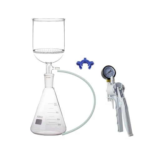 Unité de filtration par aspiration en verre rodé 24/40 avec pompe à vide