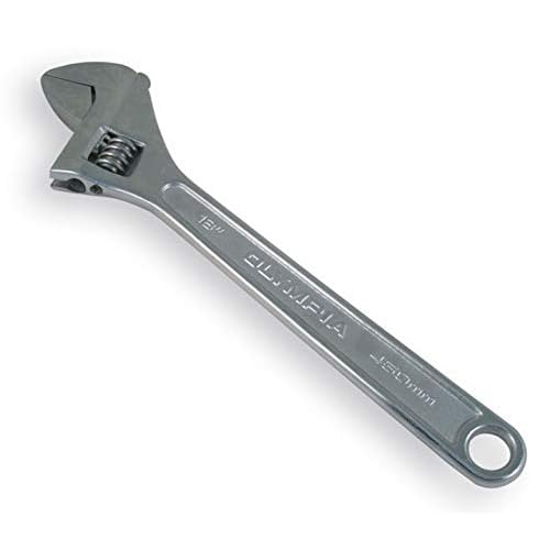 Olympia Tools 18″ Adjustable Wrench, Heavy Duty Drop Forged Steel, Chrome Plated, Precision Machined Jaws, Rust Resistant