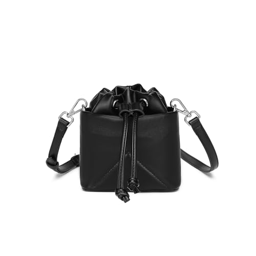 Mini Bucket Bag for Women Stylish Crossbody Purse PU leather